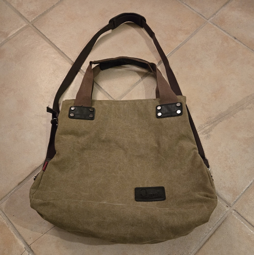 Oris canvas bag large messenger hobo purse overnight